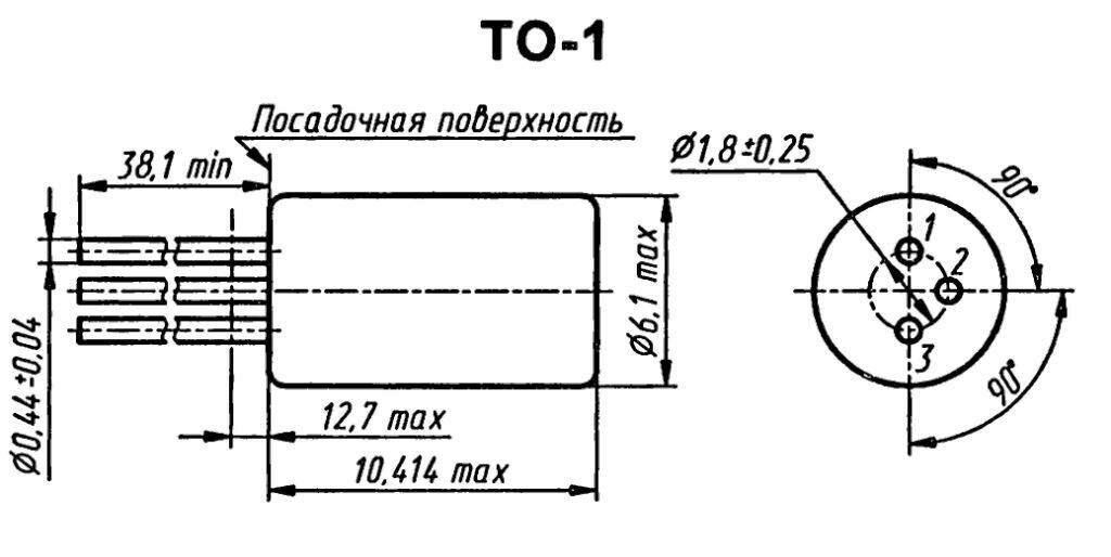 Корпус транзистора 2N217 Корпус транзистора 2N217